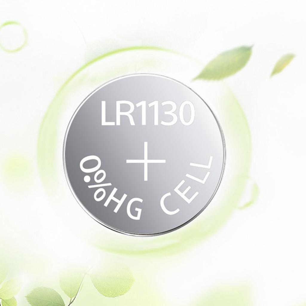 High Capacity Button Cell Battery Pack of 10/20/30/40pcs LR1130 AG10 Batteries 68mAh 1.55V Button Cell Reliable Power