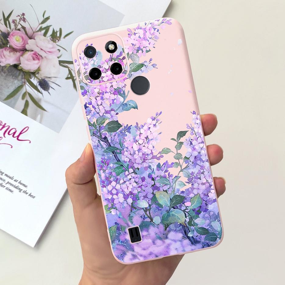 For Realme C21Y Case Realme C25Y Stylish Candy Painted Cover Soft Silicone Phone Case For Realme C21 C 21 Y C25Y RealmeC21 Shell