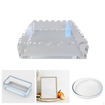 Acrylic Tray with Mat Picture Frame 8 Inch for Bedroom Gifts Vertical And Horizontal Photo Display