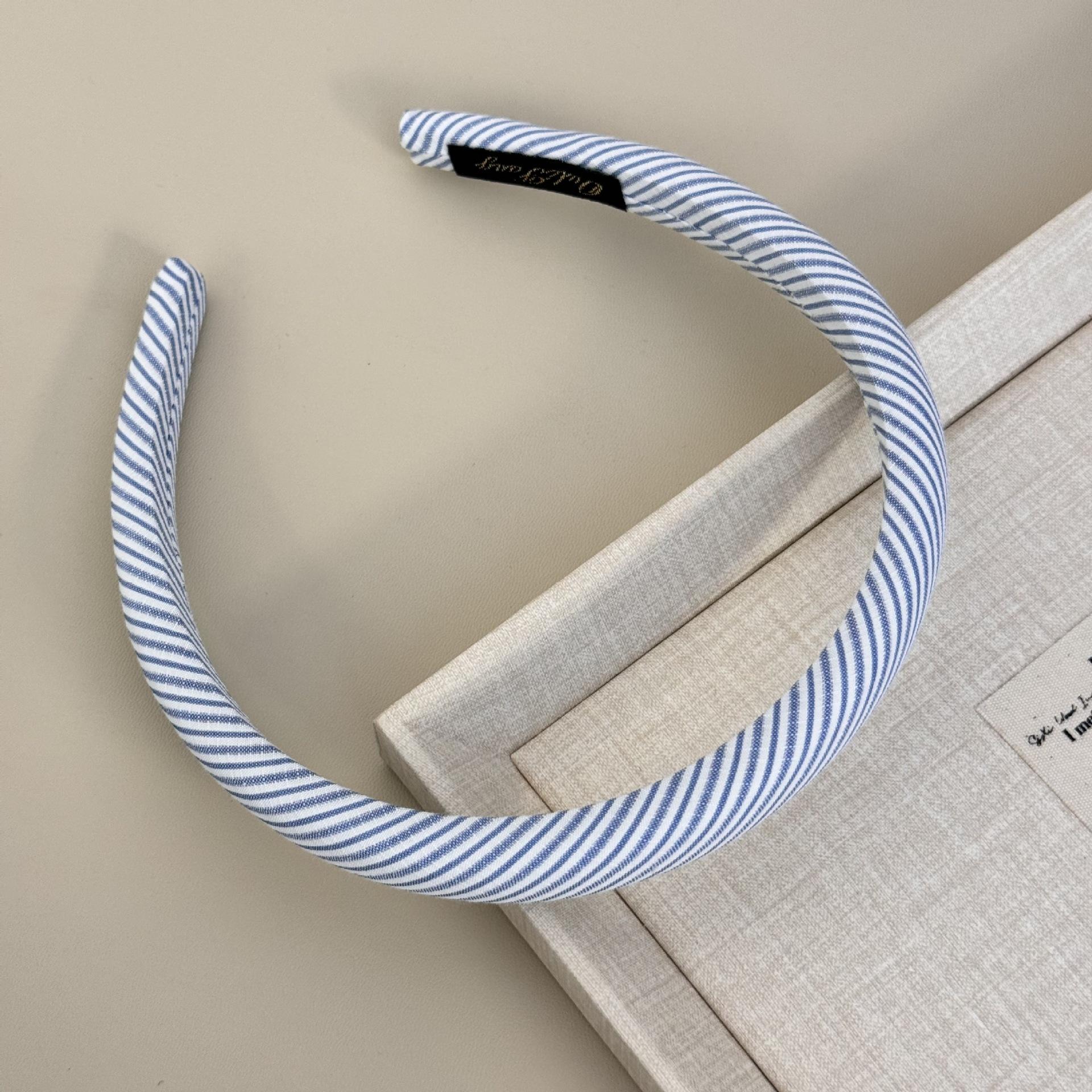 

Мечтательная синяя полосатая повязка на голову в виде толстой кишки Корейский летний новый стиль Повязка на голову в лесном стиле Модная повязка-галстук НОВИНКА