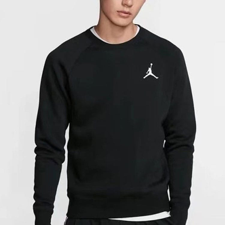 Jordan Sweatshirts Men's Black Crew Neck Moderate Regular CQ7760-010