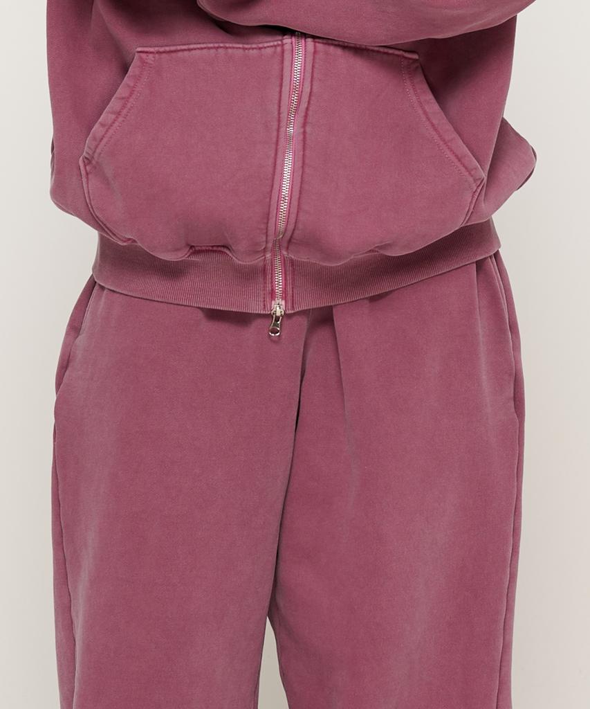 CARGOBROS Pigment-Dyed Training Jogger Pants (Burgundy)