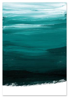 Abstract Poster Smeared with Paint