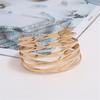 Punk Fashion Metal Cuff Bangles for Women Retro Personality  Exaggerated Hollow Out Geometric Bangles Party Jewelry Wholesale