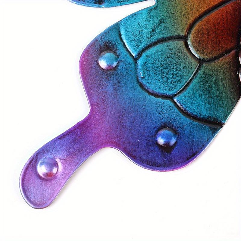 1Pc Iron Art Colorful Simulation Butterfly Pendant for Outdoor Garden Patio Background Wall Home Decoration Ornaments