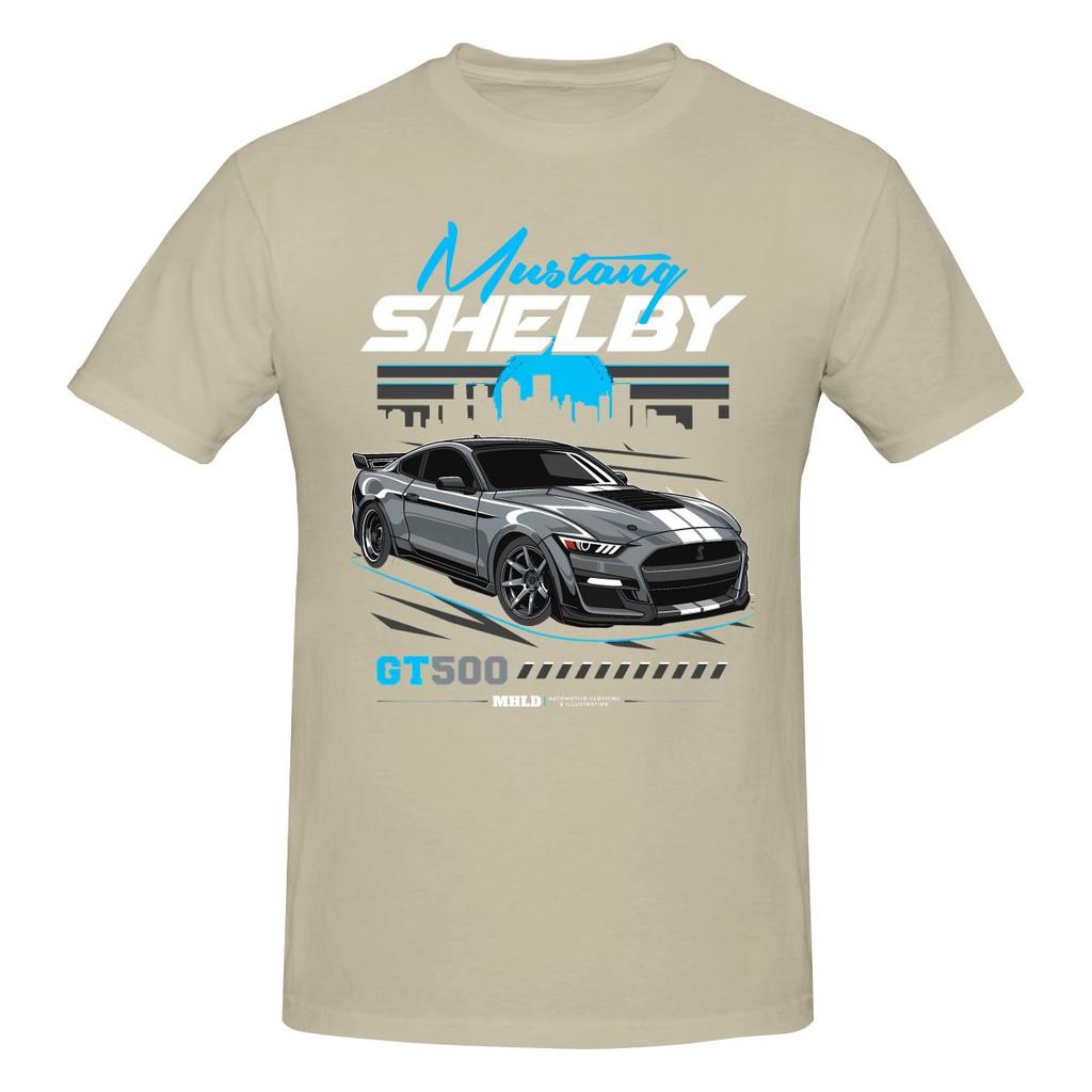 Divertente Disegno Auto Shelby GT500 T-shirt Stampata Unisex T-shirt Unisex Oversize