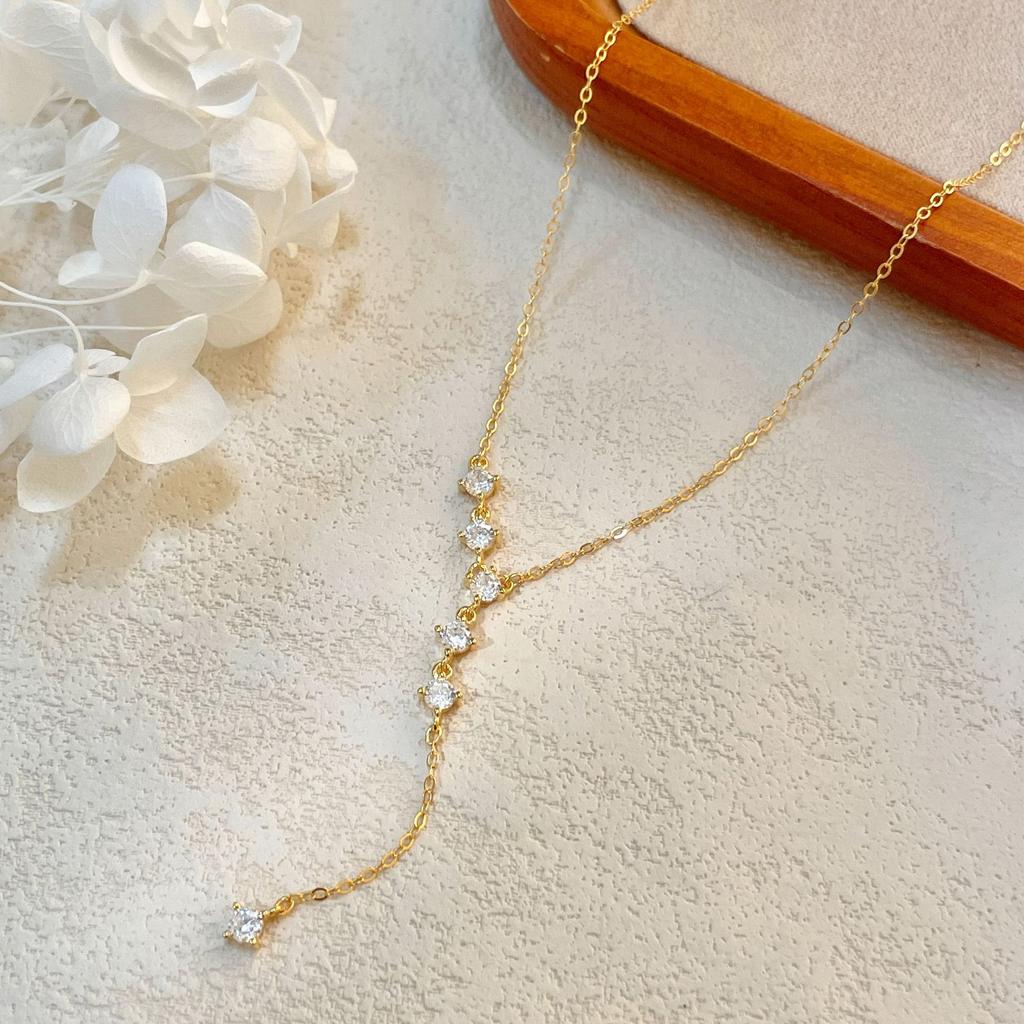 New Tassel Necklace for Women, Popular Korean Style Cool and Delicate Collarbone Chain, Sweater Chain