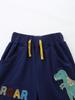 European & American Style Toddler Knit Cotton Shorts Set - Round Neck Short Sleeve 2-Piece