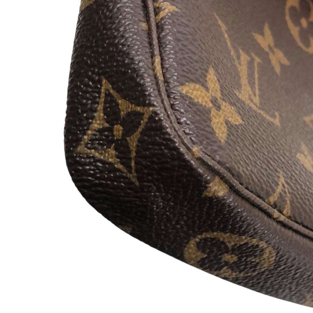 Used Louis Vuitton Monogram Mini Chain Pochette Accessoires Bag M58009