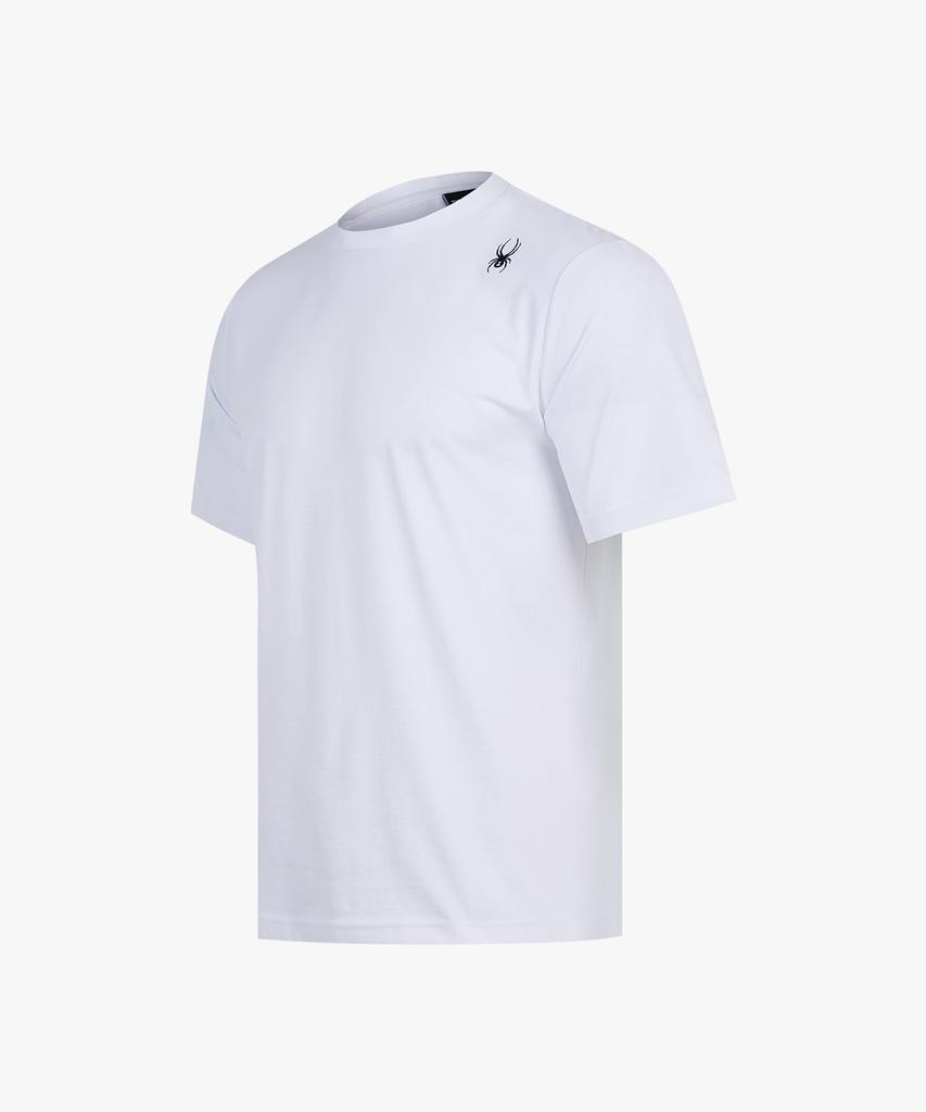 SPYDER Men'S Back Letter Short Sleeve T-Shirt Spkmcnrs301Mwht
