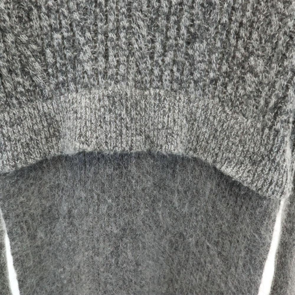 Stella Mccartney Fabriqué en Italie Pull superposé à manches longues 36 tricot gris Femme Occasion