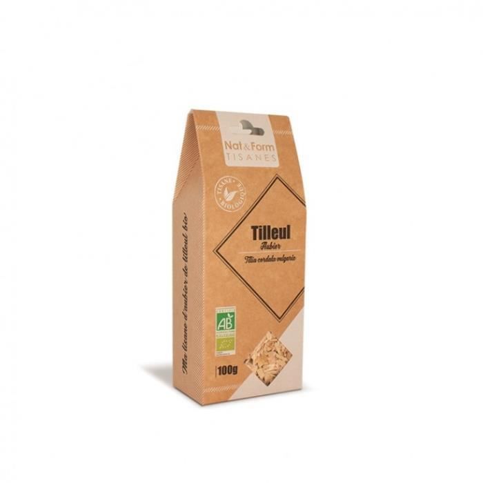 Nat & Form Tisane Aubier De Tilleul Blanc Ecorce Bio 100g