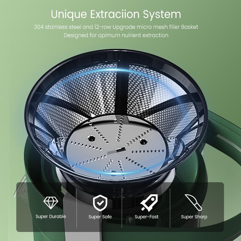 Compact Fruits Juicer , Juice Extractor Machine Multiple Safety Features Easy Operation Centrifugal Extractor Speed Adjustable