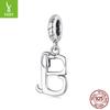 Personalized Fun Dachshund Letter Pendant Accessories S925 Sterling Silver Letter Diy Beads