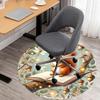 1pc squirrel book Round Chair mat Area Rug - Non-Slip, Floor Mat for Office, Bedroom, and Indoor Decor -1002061