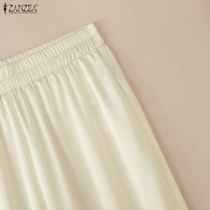 ZANZEA Completi da Donna a Due Pezzi Casual: Canottiere Senza Maniche e Pantaloni Lunghi