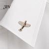Date Outfit Accessory Men Suit Brooch, Airplane Design Lapel Pin with Clip-on Pin, Minimalist Collar Clip Smooth Polished Alloy Badge for Formal