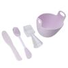 Facial Mask Mixing Bowl Soft Reusable Silicone Face Mud Mask Mixing Bowl with Spoon for Beauty Salon