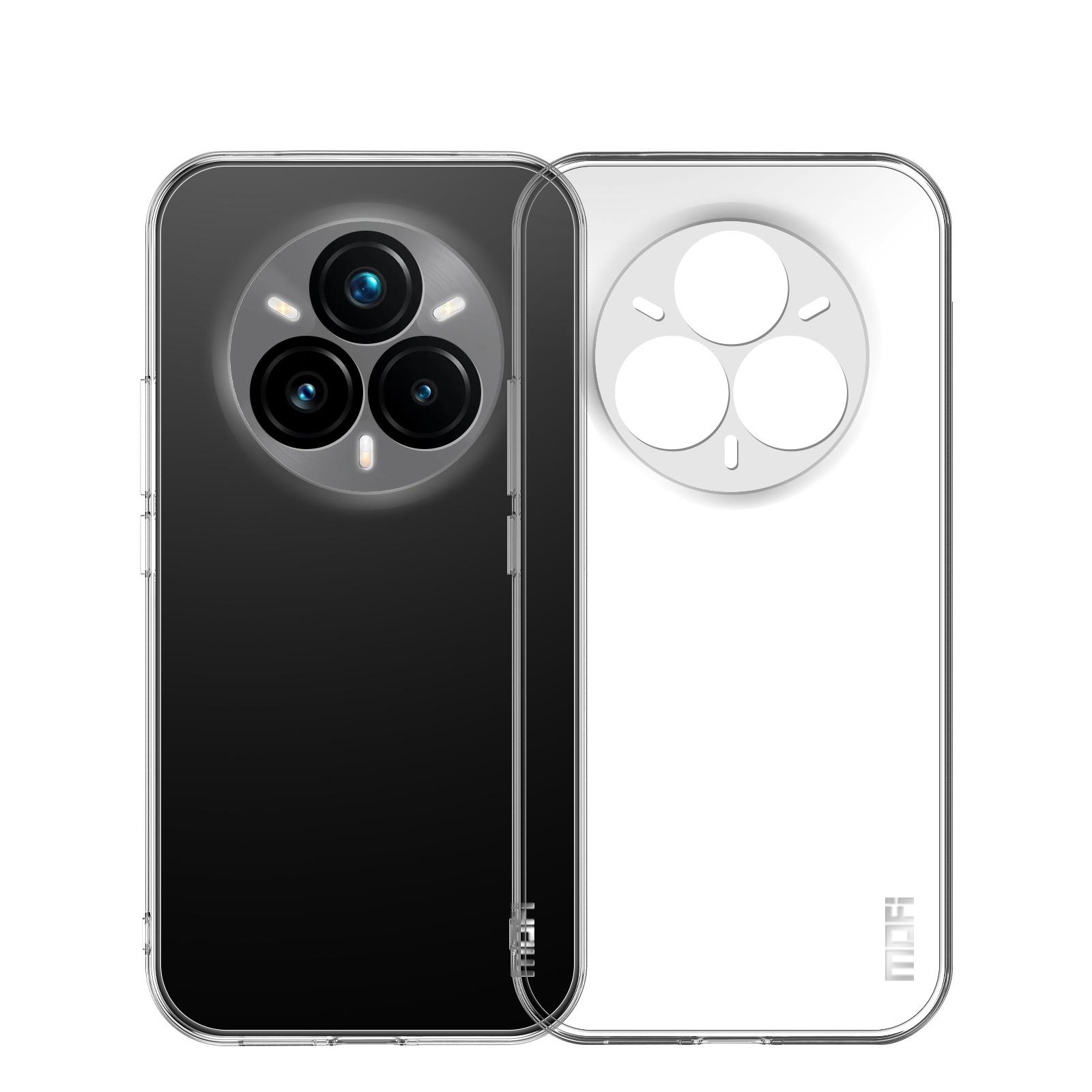 

For Realme 14 Pro+ 5G Clear Phone Case MOFI Ultra-Thin TPU Phone Back Cover Transparent