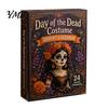 Overraskelseslegetøj Day of The Dead Kostume Adventskalender 2026, 24 Dages Nedtælling med Stk Mini Akryl Kranie Pynt, Ferie Overraskelser Gave