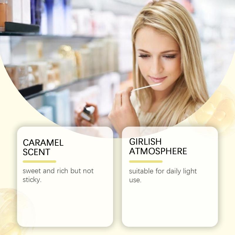 Caramel Perfume Spray for Women Lasting Sweet Fragrance Soft Caramel Scent Light Body Mist Everyday Office Use