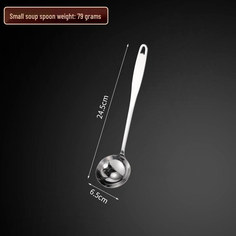 304 Edelstahl Suppenkelle mit langem Griff und Abtropflöffel Set