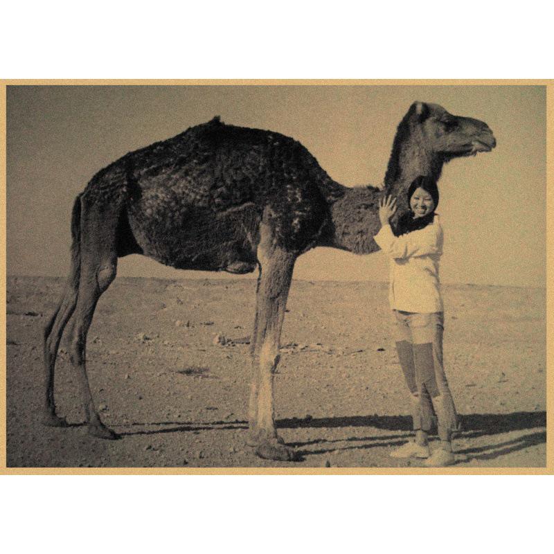 

Large Retro Kraft Paper Poster: San Mao by Taiwanese Female Writer - Decorative Wall Art for Bars & Cafes White card paper (non-adhesive) 30*42 cm