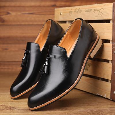 Fashion Big Size Fashion Casual Leather Luxury Shoes for Men Spring Autumn New Designer Dress Shoes Man Solid Color Loafers Male