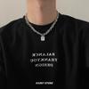 Rock Candy Gemstone Men's High-end Sweater Chain Hip-hop Clavicle Chain Necklace Pendant