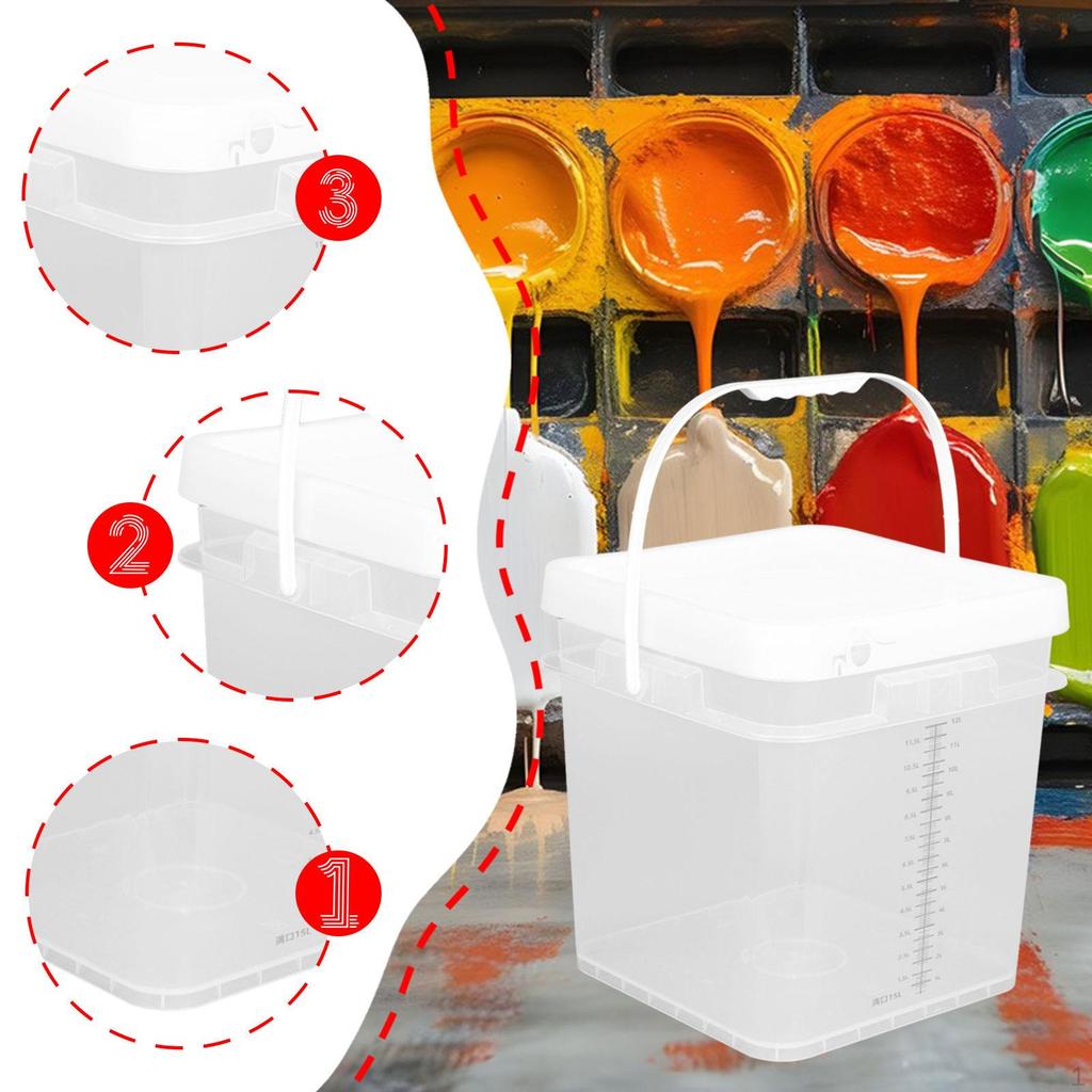 Angelkübel mit Griff und Skala für den praktischen Gebrauch im Freien