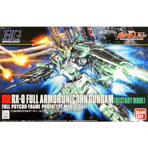 HGUC 1/144 RX-0 Full Armor Unicorn Gundam (Destroy Mode) (Mobile Suit Gundam UC)