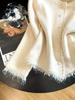 Women's 2026 Korean Style Tassel Knit Cardigan - Soft, Fluffy, Loose Fit for Autumn/Winter
