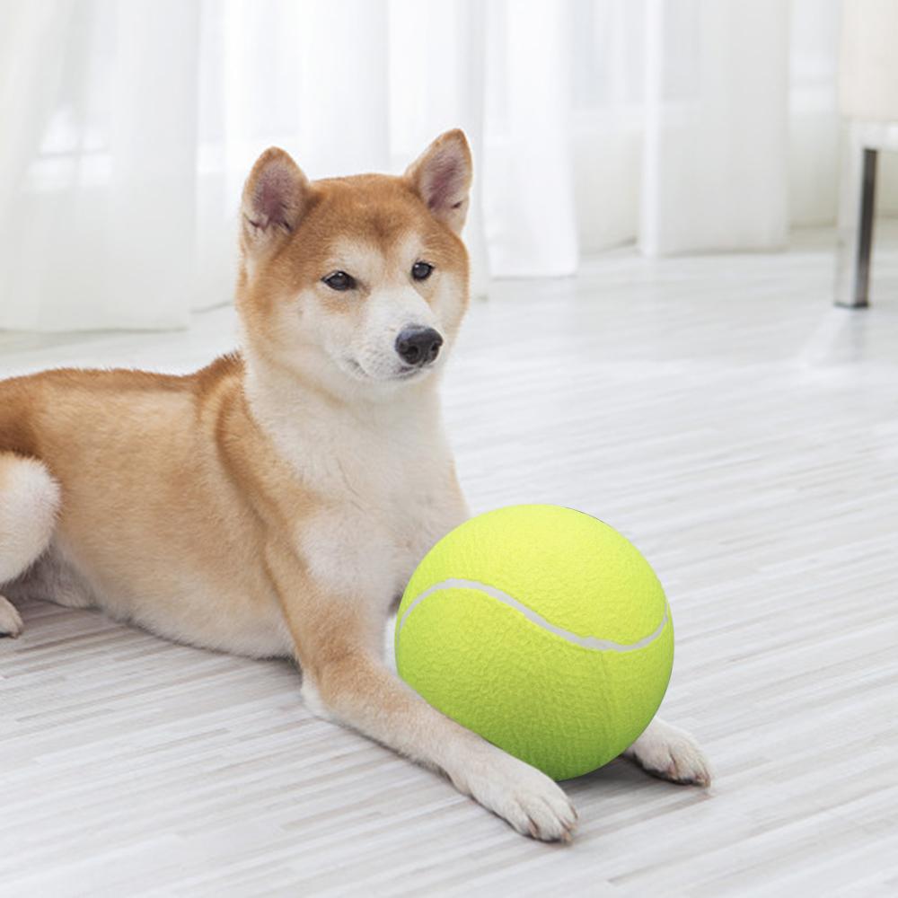 2 stücke 9,5 Zoll Übergröße Riesen Tennisbälle Aufblasbare Tennisball Hundespielzeug Bälle Für Unterschrift