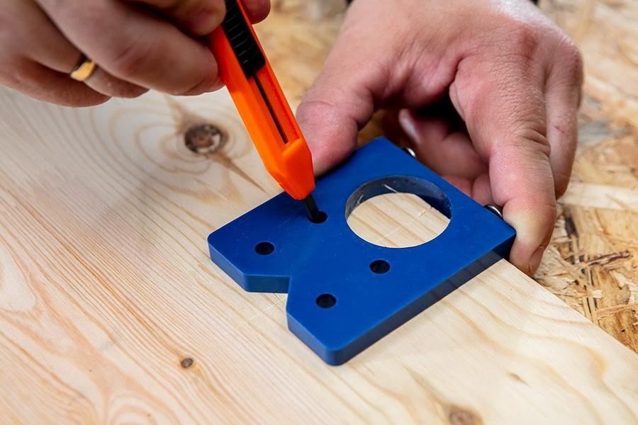 35 Mm Flush Cutter With Limit + Template - T 57H003