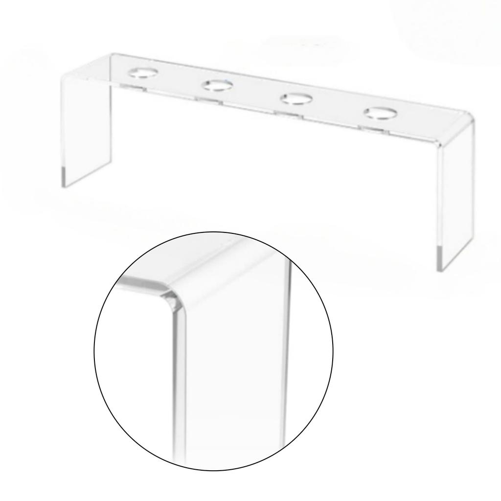 Pack Of 2 Acrylic Wine Bottle Stopper Display Holders Transparent Storage Rack For Kitchen Home Bar Countertop Organizer