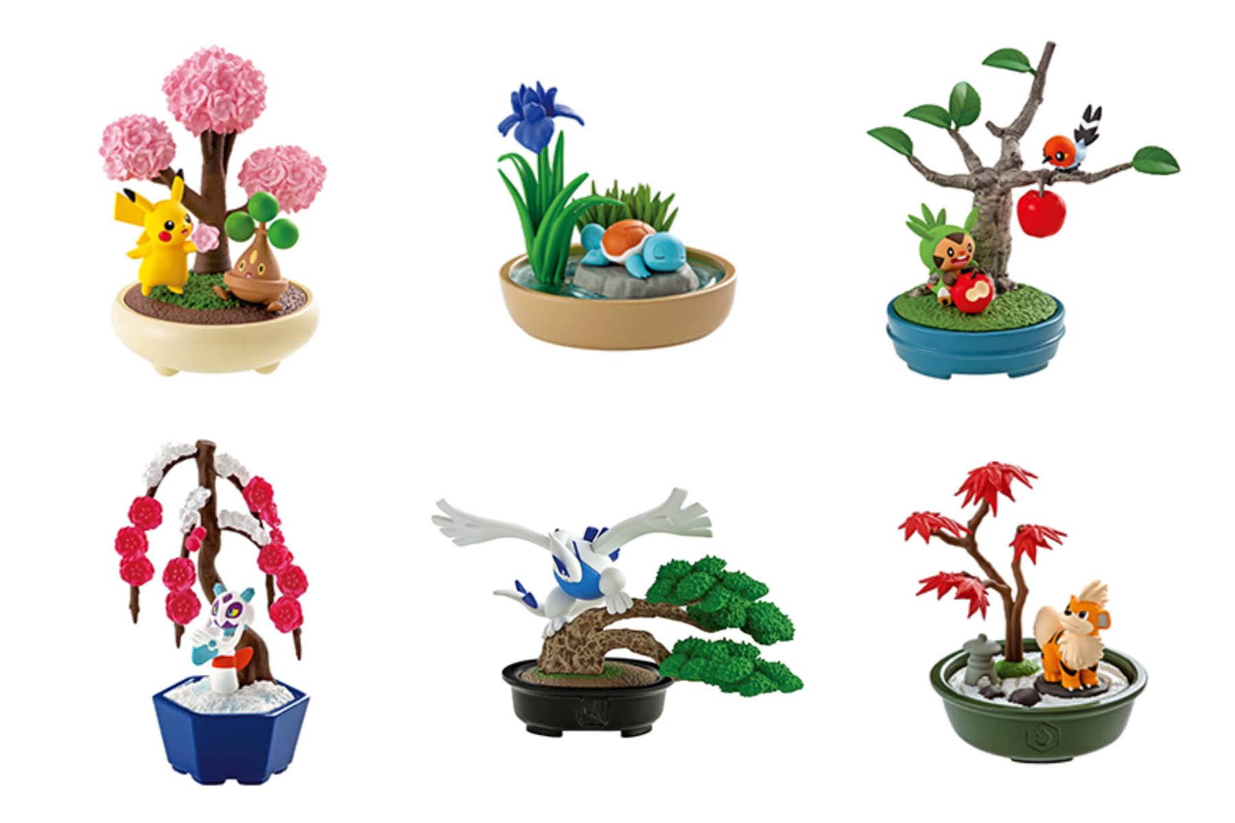 Набор Pokemon Pocket BONSAI 2 Little Story of the Four Seasons, 6 видов, 6 предметов.