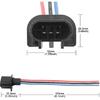 (2) 8" H13/9008 3-Way Male Adapter Pigtails Good For Light Conversion Retrofit