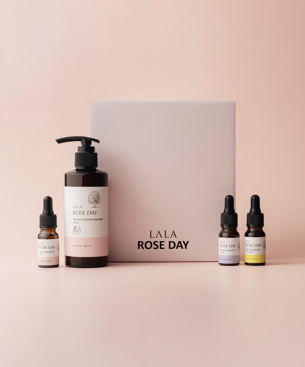 (Duo Set) Gift Set of 1 Type Inner Perfume & 1 Type Feminine Wash Rose