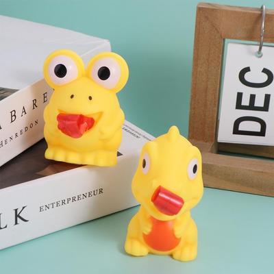 Frog Shape Dinosaur Sticking Tongue Squeeze Rebound Ball Animal Frog Tongue Sticking Out Anti-Stress Dinosaur Slow Rebound