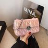 Fashionable and Versatile Shoulder Chain Crossbody Bag, New Trendy PU Colorful Small Square Bag, Shopping Fashionable Women's Bag