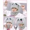 Double Fleece Kids Caps Plush Scarf Thicken Cap Winter Warm Neck Cap  Children