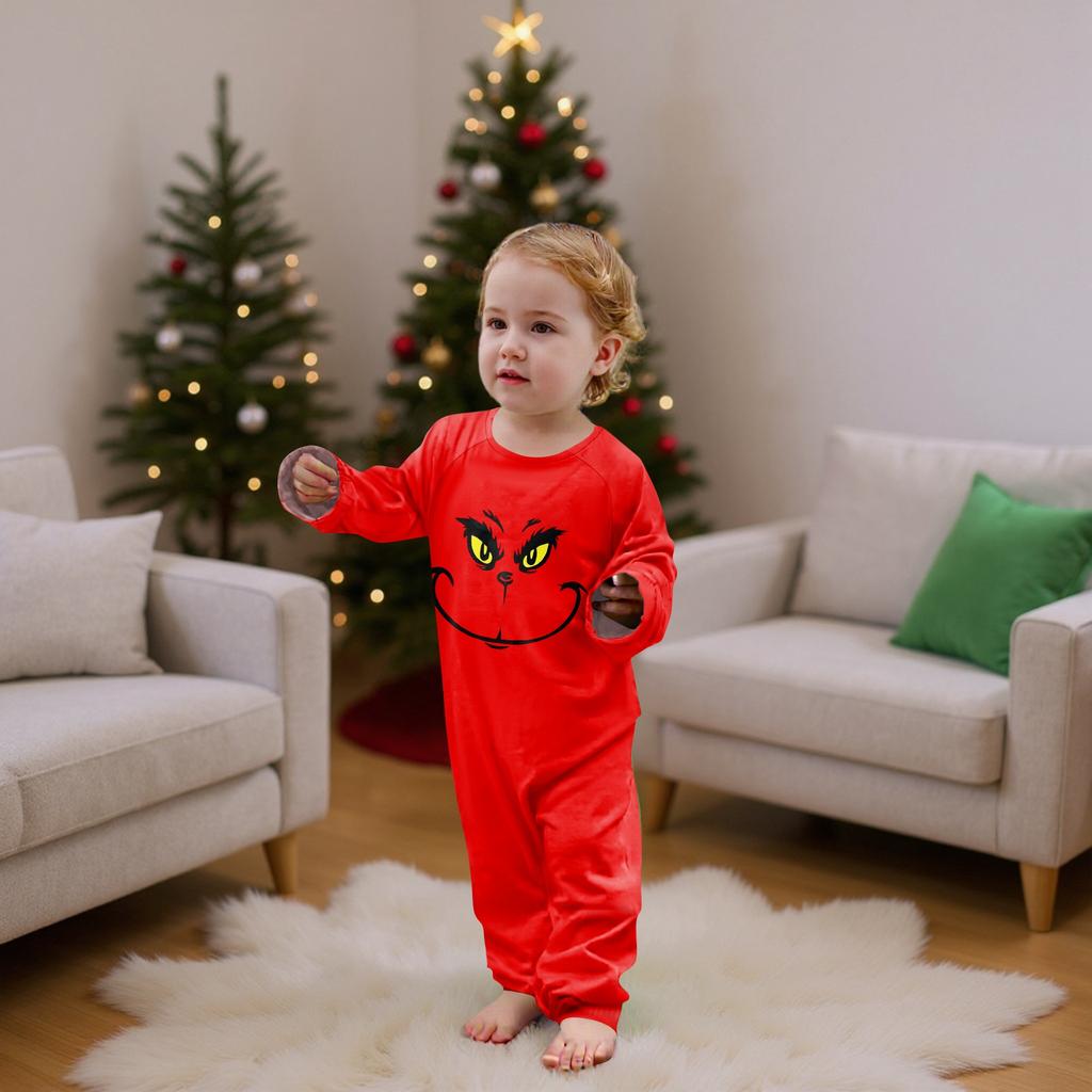 Passende Familiensets mit Weihnachtsmotiven, Langarmshirts und Hosen