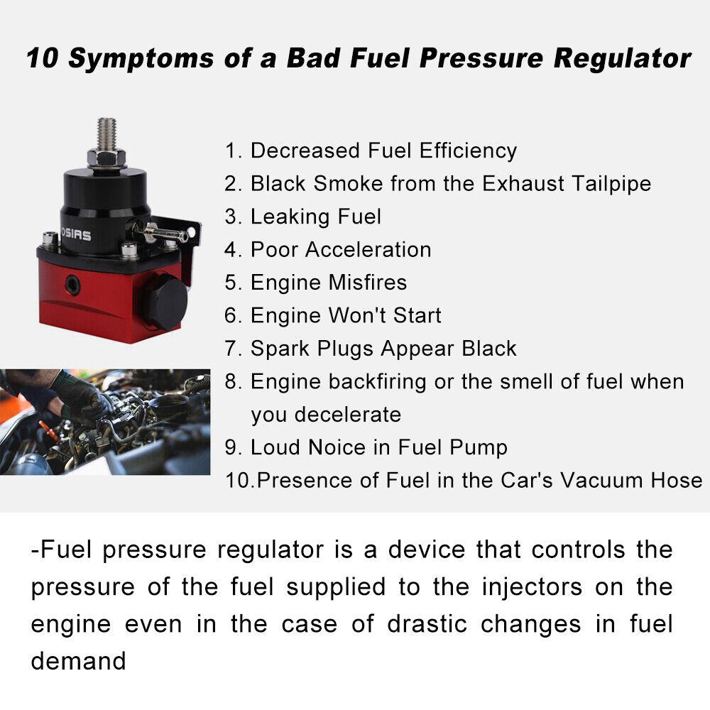 OSIAS New 100xkPA 160PSI Aluminum Adjustable Autos Fuel Pressure Regulator With Gauge+AN6 Fuel Line Hose+Fittings End Kit