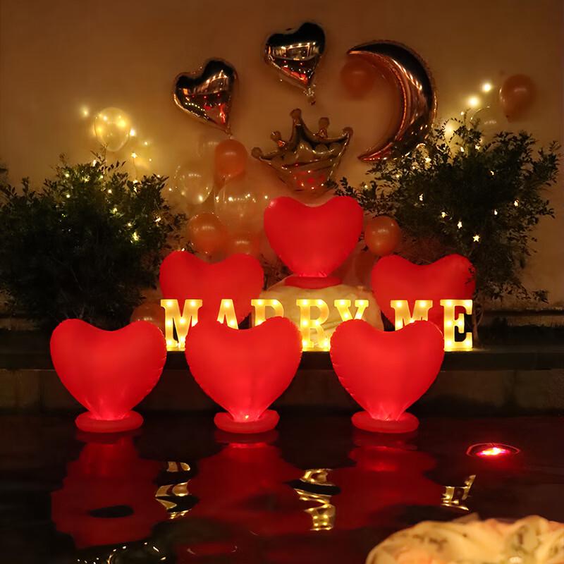 Waterproof LED Heart Decoration Light