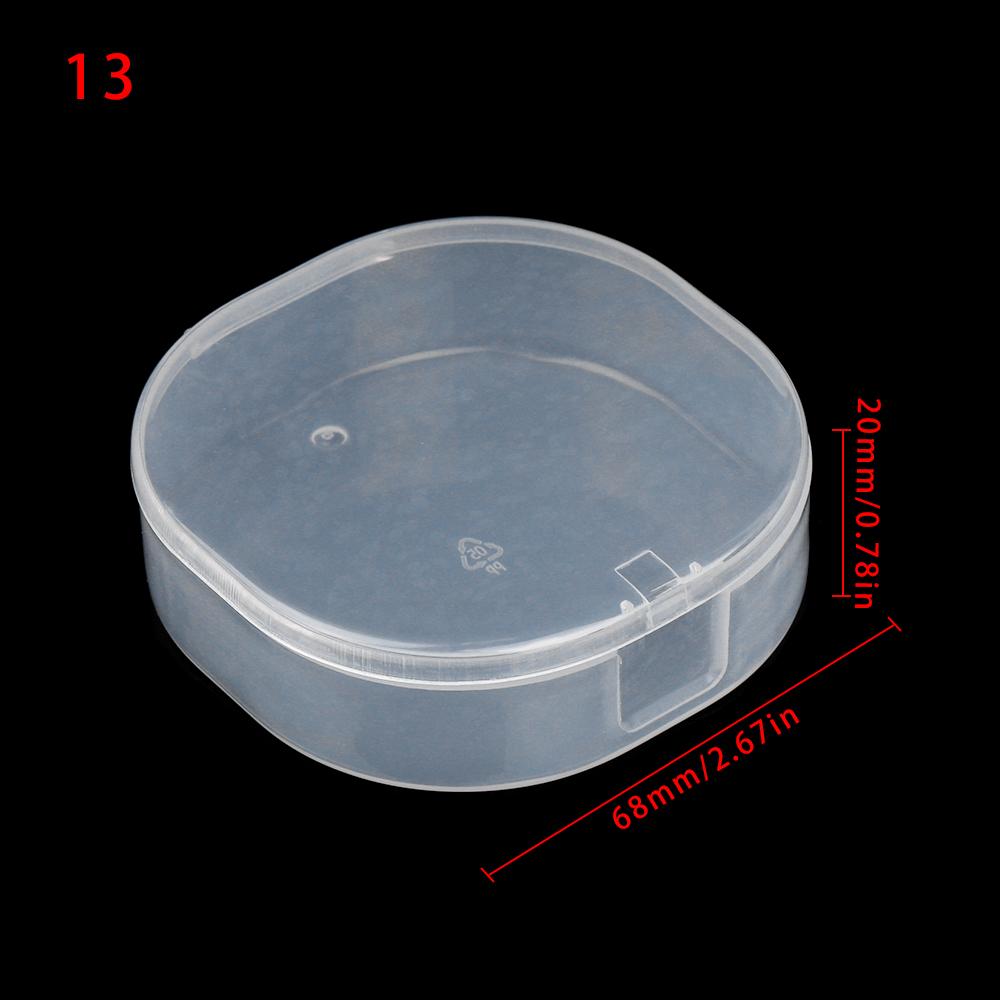 Kleine transparente Kunststoff-Aufbewahrungsbox Schmuckperlenbehälter Angelzubehör-Aufbewahrungsbox Heim-Kleinteile Haushaltsgegenstände Organizer-Etui