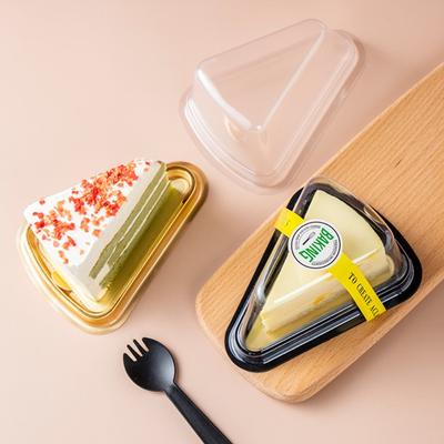50 Stuks Driehoekige Cheesecake Dozen Plastic Dessert Containers Cakepunt Dozen Restaurant