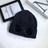 Unisex Windproof Goggles & Velvet-Lined Ski Hat – European/American Style Knit Warm Wool Hat