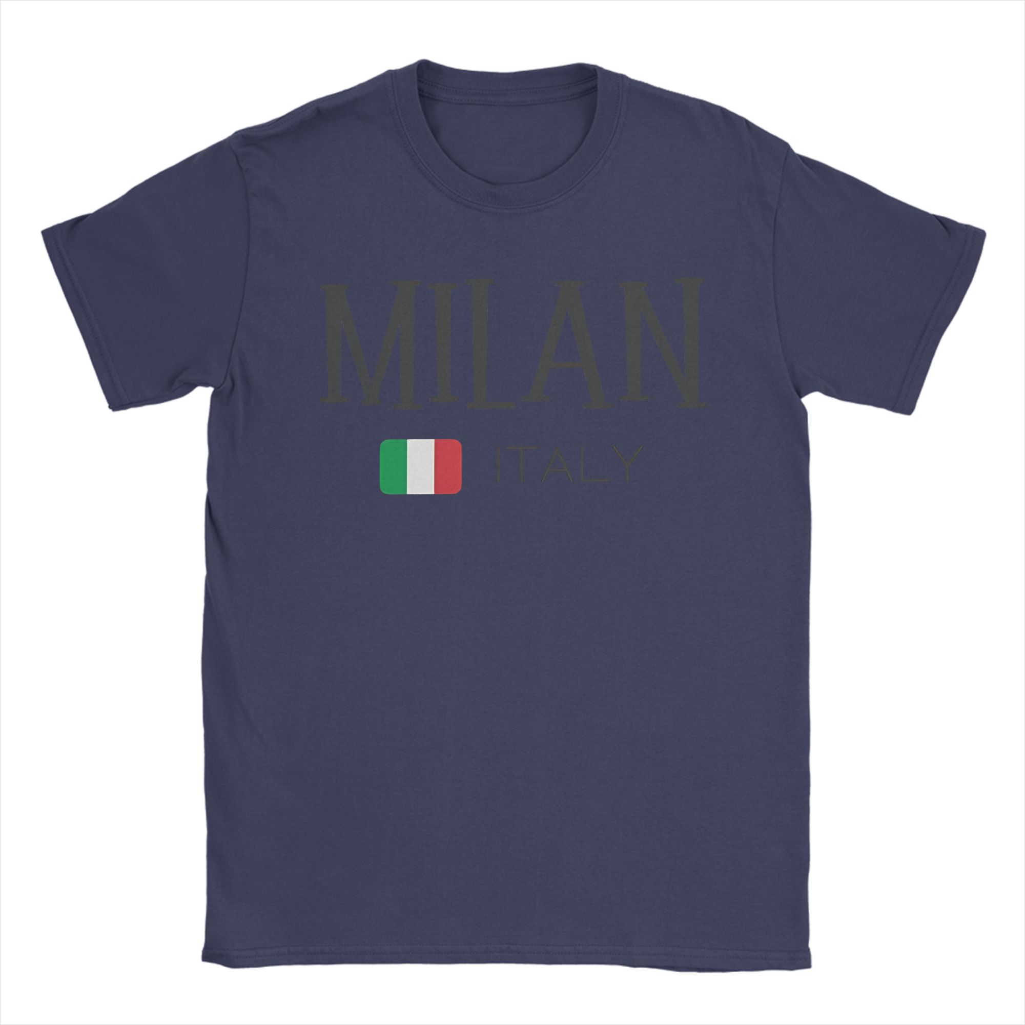 

Unisex T Shirt Milan Italy T Shirts Leisure Summer Tees Funny Cotton Clothing Birthday Gift 4XL