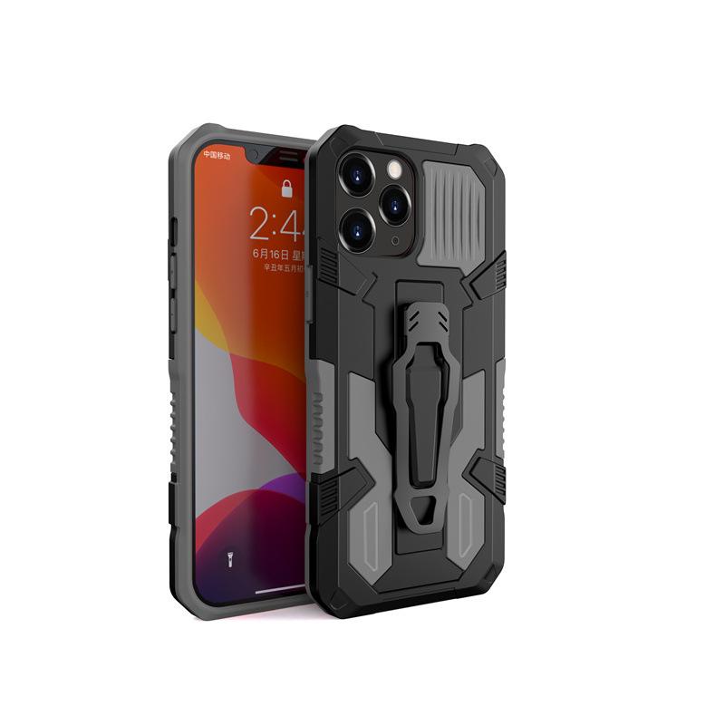 Applicable To iPhone16ProMax Mecha Warrior Mobile Phone Case 15Pro All-inclusive 14 Anti-drop 13 Protective Case XS