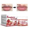 SAUVASINE Erdbeer Lippenpeeling Sanftes Peeling Entfernt abgestorbene Haut Feuchtigkeitsspendende Lippenpflege